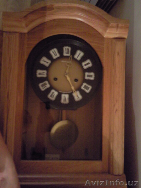 Часы настенные, деревянный корпус, в рабочем состоянии - Изображение #1, Объявление #554396
