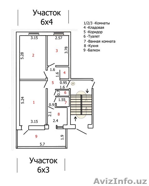 Продам 3-х комн. Фархадский базар - Изображение #1, Объявление #607484