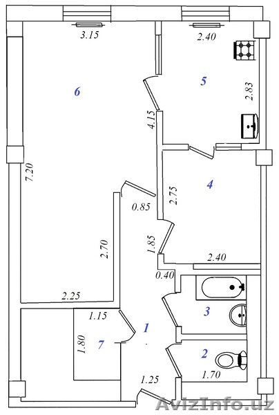 Продается 1 комнатная квартира  - Изображение #1, Объявление #945162