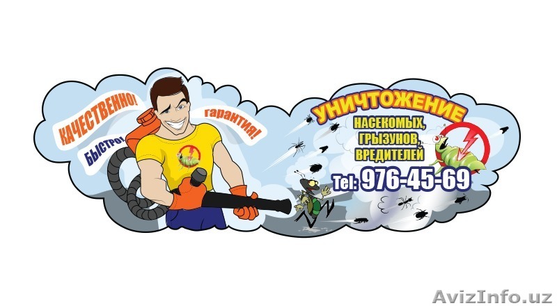 Срочная дезинфекция,дезинсекция и дератизация в Ташкенте, от всех видо - Изображение #1, Объявление #484778