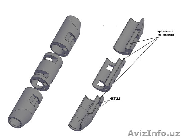 Контейнер для крепления скважинных приборов к НКТ - Изображение #1, Объявление #1123725