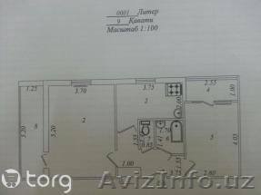 Продам 2 комн. квартиру на 9 этаже 9 этаж. дома, Юнусабад 16квл., общая площадь: - Изображение #1, Объявление #1162184