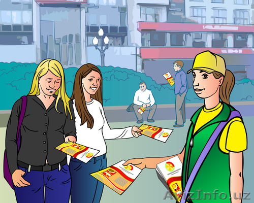 Распространение раздача листовок флаеров в ташкенте - Изображение #1, Объявление #1254413