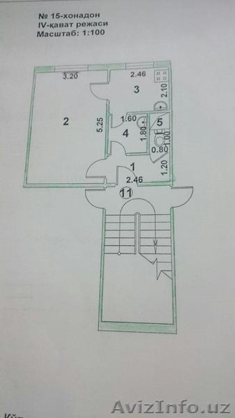 Продается своя квартира 1/4/4 Чилонзар-8 без балкона - Изображение #1, Объявление #1592223