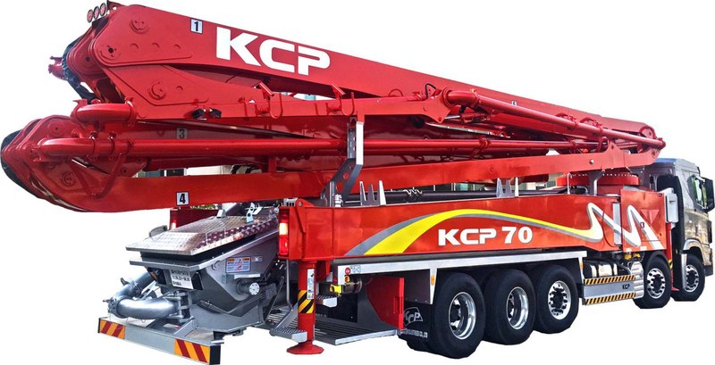 Автобетононасос KCP70ZS170 высота подачи 70 м на базе шасси Hyundai Xcient - Изображение #1, Объявление #1674163