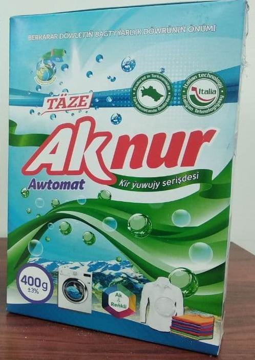 стиральный порошок автомат, 0,4 кг "AK NUR" - Изображение #1, Объявление #1710174