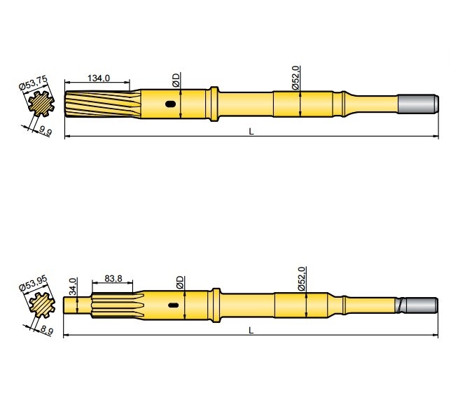 Хвостовик аналог Atlas Copco COP 1240EX, COP 1338EX - Изображение #1, Объявление #1738980
