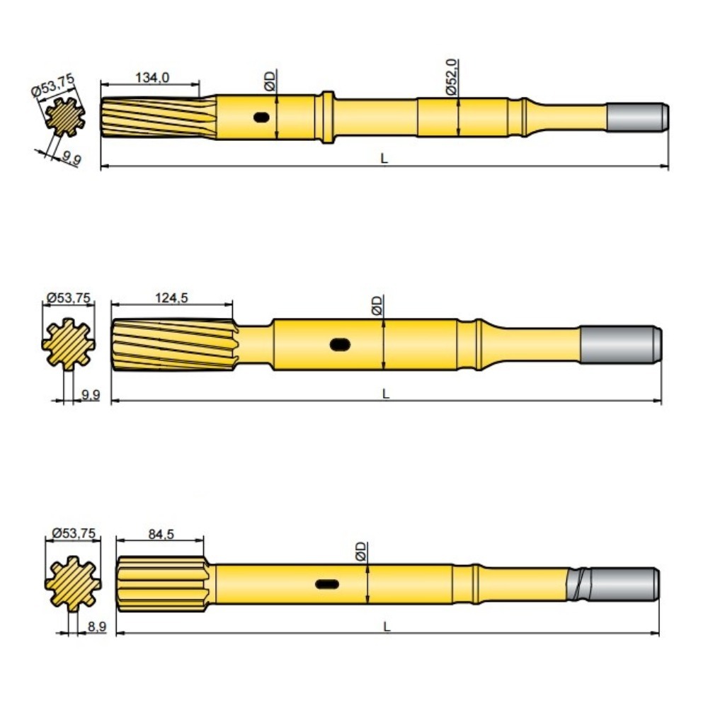 Хвостовик аналог Atlas Copco COP 1638, COP 1838AW, COP 1640,  COP 1640EX - Изображение #1, Объявление #1739037