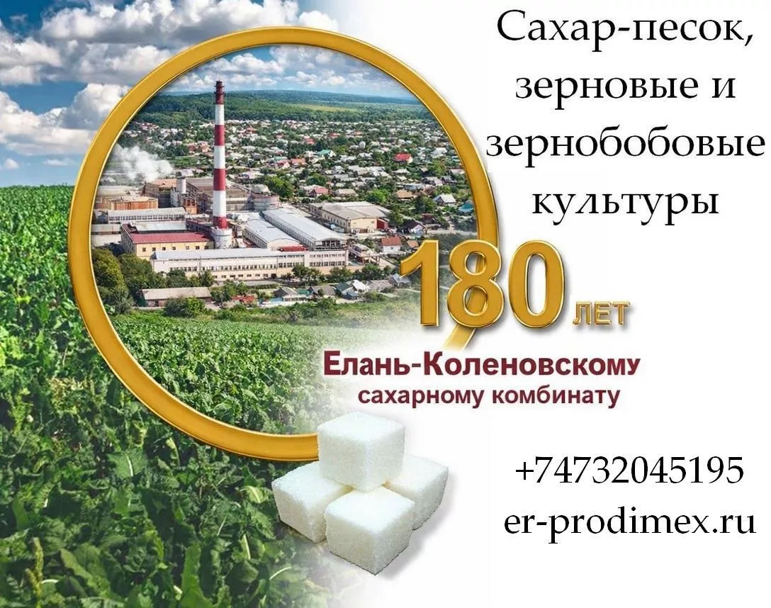 Сахар-песок, зерновые и зернобобовые культуры от Елань-Коленовский СЗ - Изображение #1, Объявление #1753818