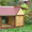 Красивые,  резные будки для собак из дерева и металла  #640801