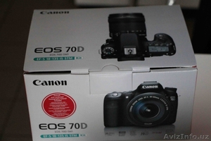 Canon - EOS 70D DSLR камеры с 18-135mm IS STM объектива - Черный  - Изображение #1, Объявление #1159434