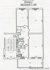Продам 3-х комнатную квартиру на 1 этаже в Учтепинском районе, Такачи - Изображение #1, Объявление #1190927