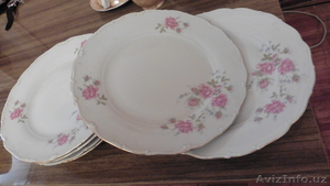 Тарелки из столового сервиза Розовые цветы - Изображение #2, Объявление #1368572