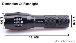 Продам сверхяркий светодиодный ручной фонарик cree XML-T6 2000 люмен Украина - Изображение #3, Объявление #1394990