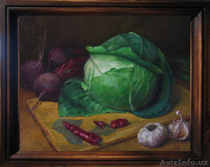 Продаю картину "Натюрморт с капустой" - Изображение #1, Объявление #1483039