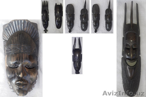 Африканские маски из черного дерева - Изображение #1, Объявление #1589917