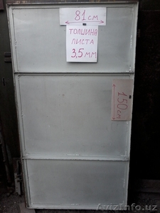 Продам 2 железные двери из толстого металла 3.5 мм размер не стандартный - Изображение #1, Объявление #1610753
