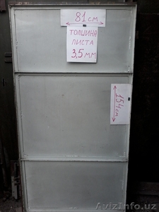 Продам 2 железные двери из толстого металла 3.5 мм размер не стандартный - Изображение #2, Объявление #1610753