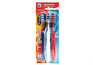 PIAVE Tris medium toothbrush 3 pcs - Изображение #1, Объявление #1651163