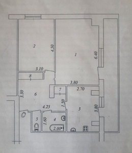 Ц-2 старая консерватория,Алайский базар 2 х 6 этаж 18 ти - Изображение #2, Объявление #1696840