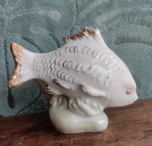 Статуэтка рыба Карп с водорослями позолоченная  - Изображение #1, Объявление #1727550