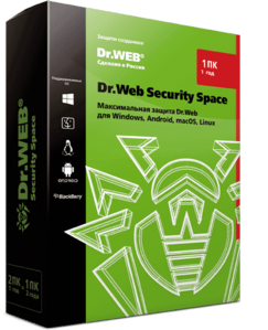 Dr.Web Security Space — лицензия на 1 год на 1 ПК - Изображение #1, Объявление #1734992