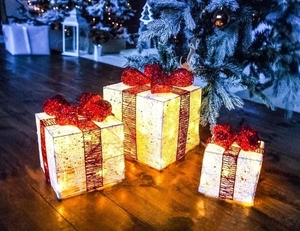 Светящиеся подарочные коробки под ёлку,  доставка по всему Узбекистану #1747349