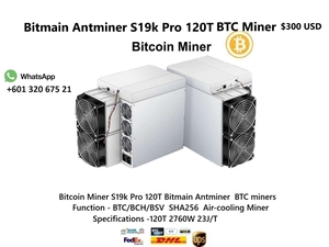Bitcoin Miner S19k Pro 120T Bitmain BTC miners Fast shipping 340$