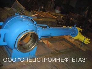 Кран шаровой с пневмогидроприводом Ду400 Ру80 подземный