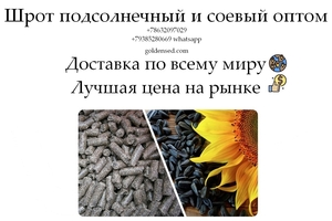 Шрот подсолнечный и соевый оптом в Узбекистане от ГК Юг Руси