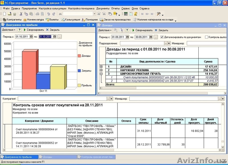 Программа «BON SENS» - Автоматизация производственного процесса наружной рекламы - Изображение #3, Объявление #806460