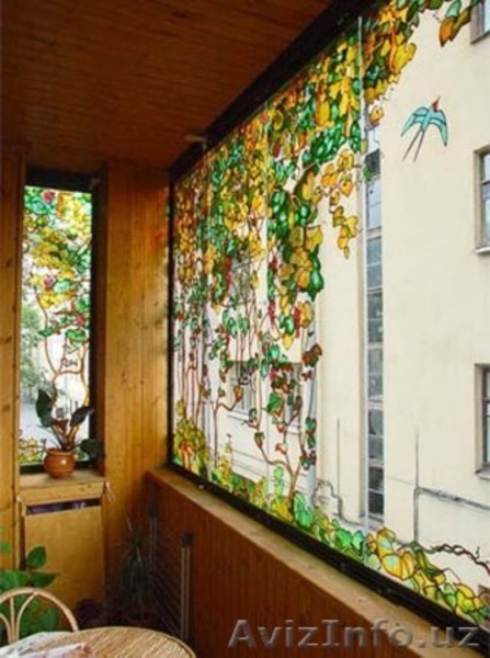 Витражная роспись окон в ручную. - Изображение #3, Объявление #898679