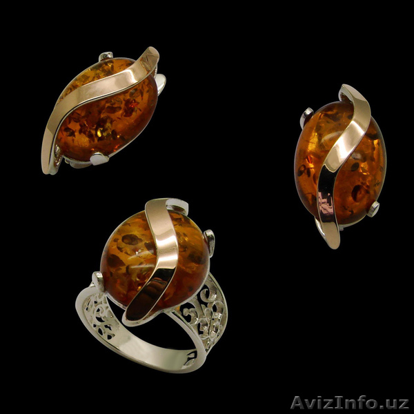 Серьги из серебра с цветными камнями и золотыми вставками ОПТОМ - Изображение #4, Объявление #1036277