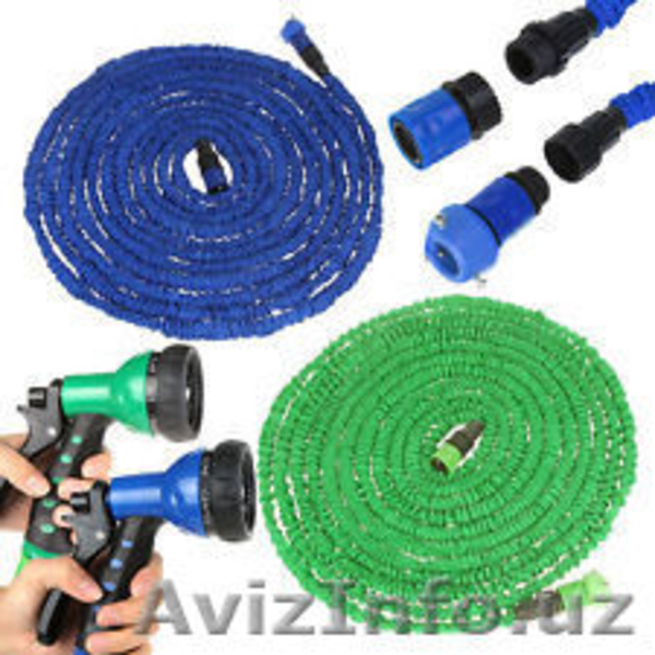 Шланг Magic X-Hose (8->25м) расширяющийся и устойчивый к перегибам + РАСПЫЛИТЕЛЬ - Изображение #3, Объявление #1168792