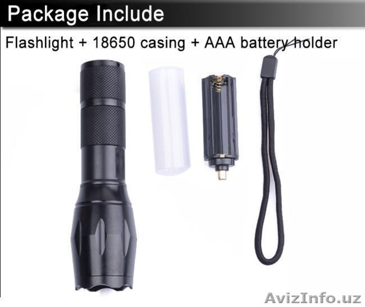 Продам сверхяркий светодиодный ручной фонарик cree XML-T6 2000 люмен Украина - Изображение #4, Объявление #1394990