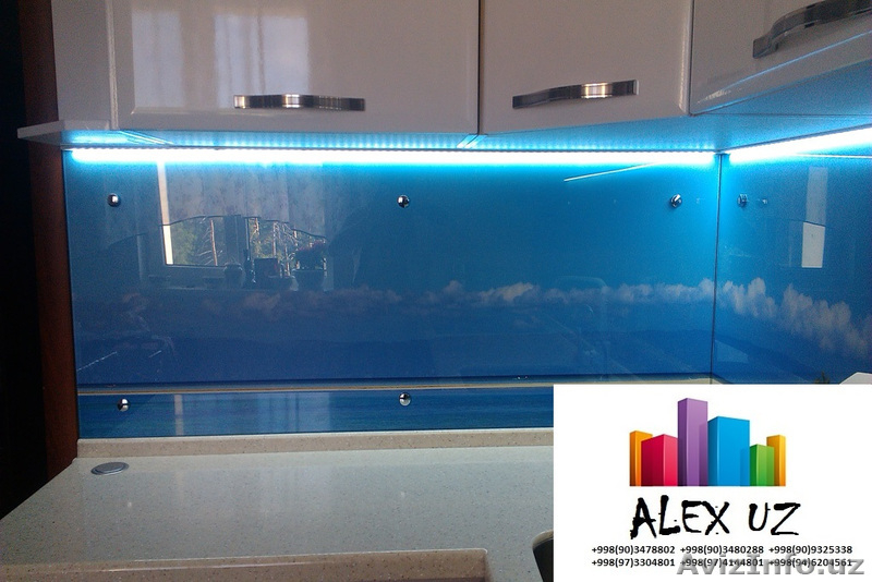 Скинали для кухни и фартуки для кухни из стекла Стеклянные фартуки  - Изображение #4, Объявление #1515470