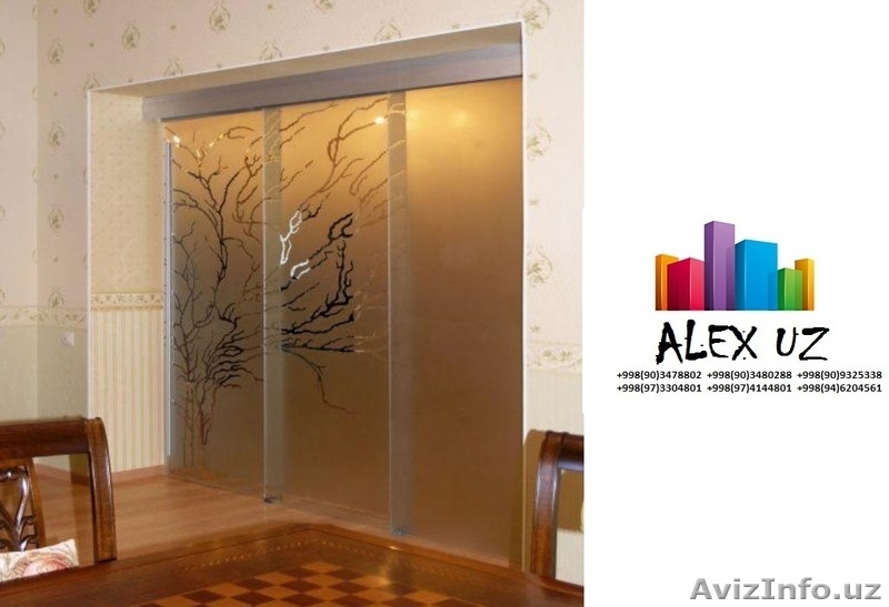 Продается межкомнатная стеклянная дверь+установка +998(90)3478802   +998(90)3480 - Изображение #3, Объявление #1519002