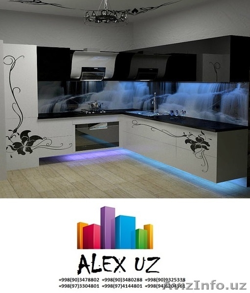 Стеклянные фартуки для кухни Ташкент +998998494801 +99 - Изображение #4, Объявление #1517112