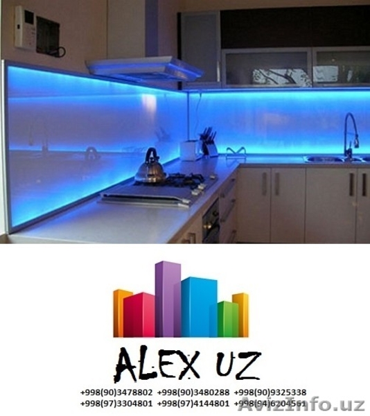 Скинали для кухни и фартуки для кухни из стекла Стеклянные фартуки  - Изображение #5, Объявление #1515470