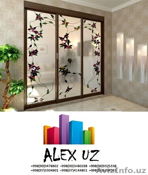 Все из стекла в Ташкенте, фартуки, душевые, окна,витражи - Изображение #3, Объявление #1548279