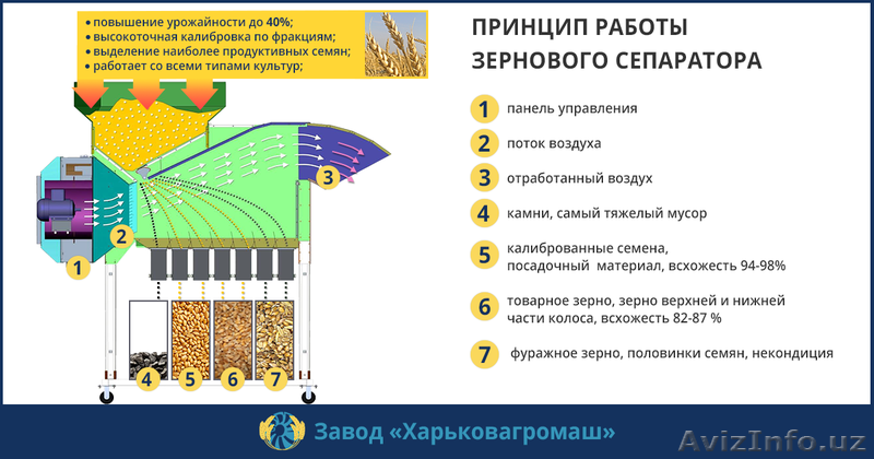 Сепаратор для очистки и калибровки зерна, посадочного материала и т. д - Изображение #3, Объявление #1609640
