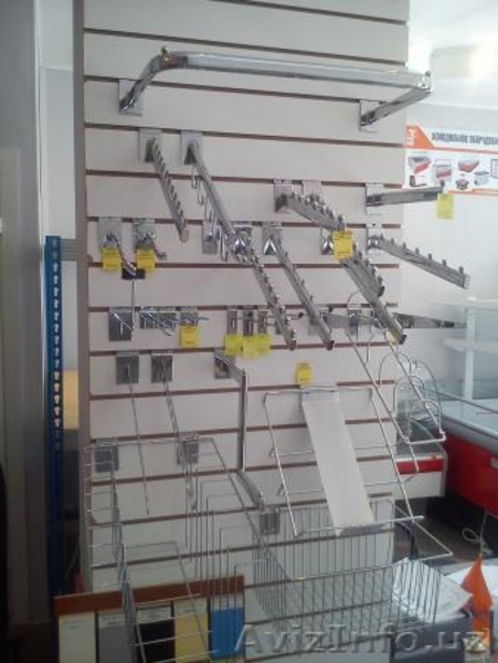 Вешалки из нержавейки (никель), витрины стеклянные, эконом панели по самым низки - Изображение #5, Объявление #1616954