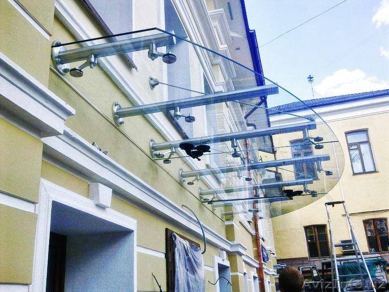 Остекление, стекла 10 мм, витражи, входные двери, стеклянные фасады зданий, душе - Изображение #5, Объявление #1635727