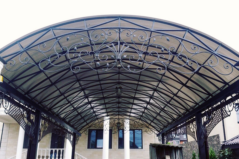 Навесы из металла и дерева, поликорбоната и стекла каленного. В пр - Изображение #3, Объявление #1649850