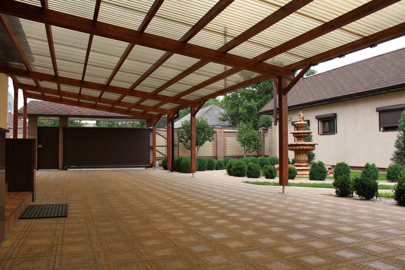 Изготовление навесов из металла и дерева, поликорбоната и стекла каленного. В пр - Изображение #6, Объявление #1649846