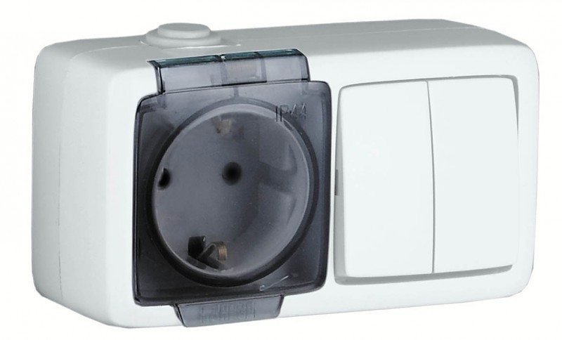 Серия розеток и  выключателей «ALFA IP44» открытой установки,гарантия 5 лет  - Изображение #6, Объявление #1424201