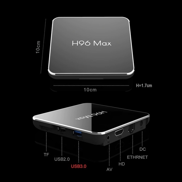 H96 MAX X2 Android 9,0 Smart tv Box 4 Гб 32 Гб 4K ТВ приставка - Изображение #4, Объявление #1671020