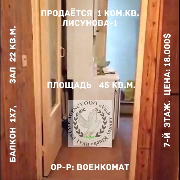 1 ком.кв. Лисунова-1. - Изображение #3, Объявление #1689415