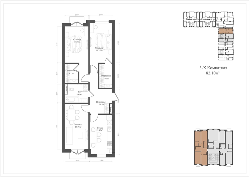2-х комнатная квартира Мирзо-Улугбекский р, ИТ-парк - Изображение #10, Объявление #1692381