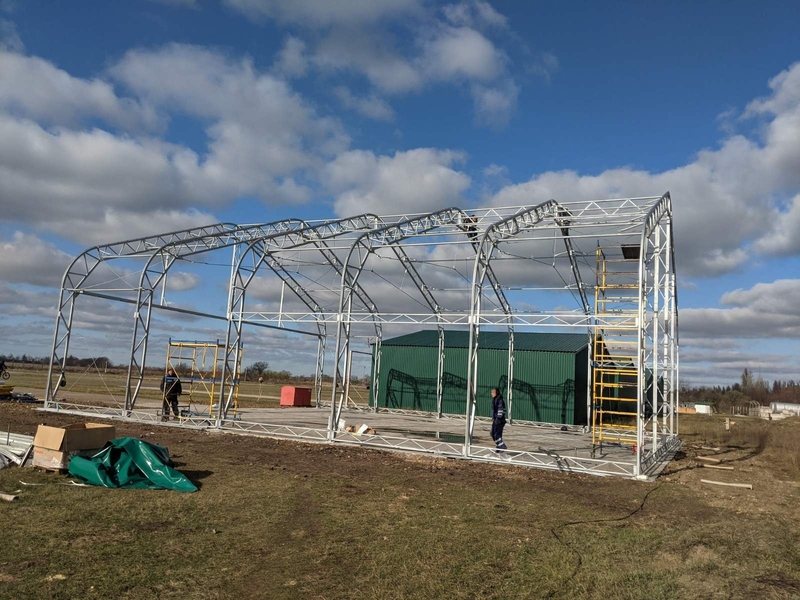 Каркасно-тентовый ангар, сборно-разборный, 18х20 м. - Изображение #7, Объявление #1721373